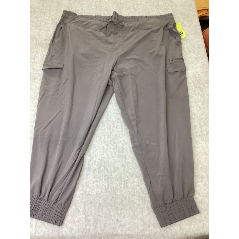 All in Motion Womens Gray Cargo Jogger Pants UPF 50+‎ Plus Size 3X NWT